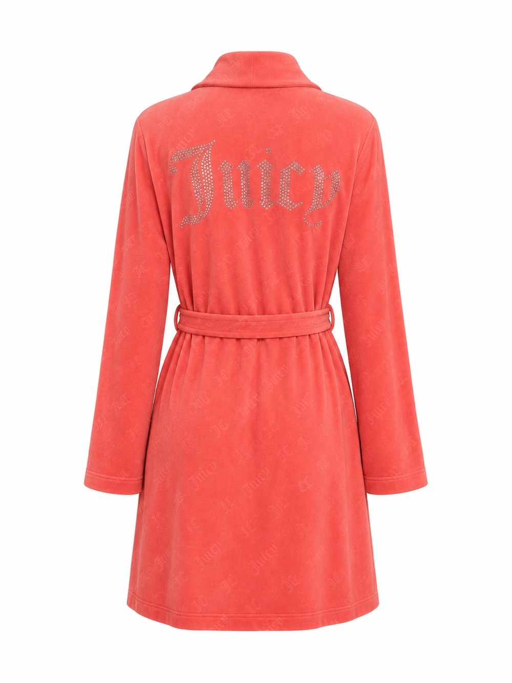 Juicy Couture Coral Robe with Tie-Waist